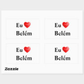 Klebstoff liebe ich Bethlehem Rechteckiger Aufkleber (Blatt)