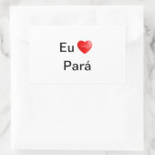 Klebstoff liebe ich Pará Rechteckiger Aufkleber (Tasche)