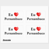 Klebstoff liebe ich Pernambuco Rechteckiger Aufkleber (Blatt)