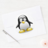Klebstoff Linux Runder Aufkleber (Umschlag)