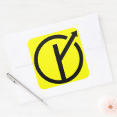 Klebstoff MGTOW - Mann, der den eigenen Weg mäht Quadratischer Aufkleber (Umschlag)