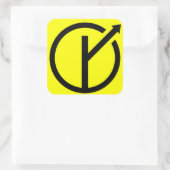 Klebstoff MGTOW - Mann, der den eigenen Weg mäht Quadratischer Aufkleber (Tasche)