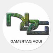 Klebstoff NoG Runder Aufkleber (Vorderseite)