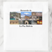 Klebstoff recuerdo Paz Bolivien dortig Rechteckiger Aufkleber (Tasche)