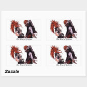 Klebstoff the king of fighters rechteckiger aufkleber (Blatt)