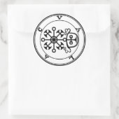 Klebstoff Valac Goétia Runder Aufkleber (Tasche)