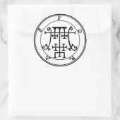 Klebstoff warst du Goétia Sein Runder Aufkleber (Tasche)