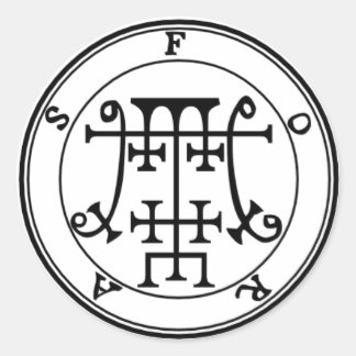 Klebstoff warst du Goétia Sein Runder Aufkleber