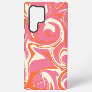 Klecker - Rosa, Orange und Creme Samsung Galaxy Hülle