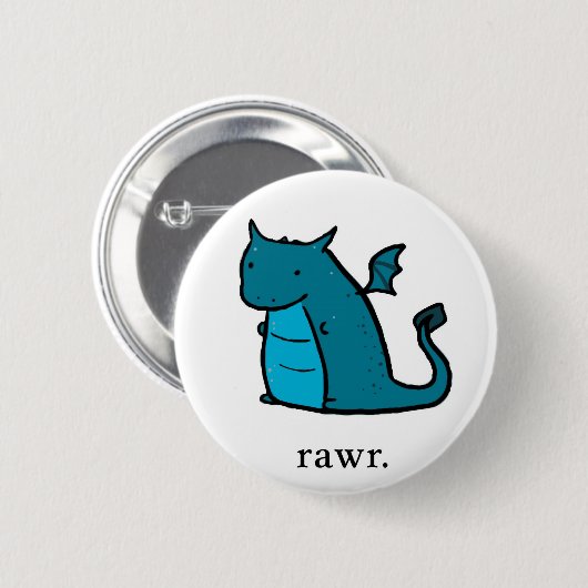 Klecks-Drache Button (Vorne & Hinten)