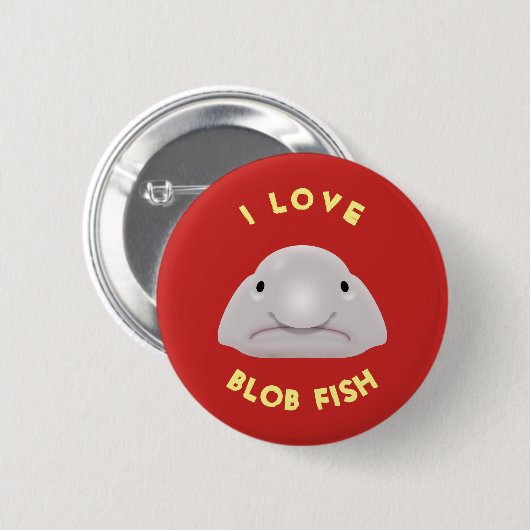 Klecks-Fische Button (Vorne & Hinten)
