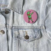 Klecks-Sankt-Elf-lustige Button (Beispiel)