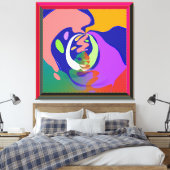 Kleckse! Zeitgenössisch Leinwanddruck (Insitu (Schlafzimmer))