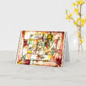 Klee - 203 Moribundus, abstrakte Kunst Karte (Gelbe Blume)