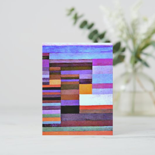 Klee - Abend Postkarte (Stehend Vorderseite)