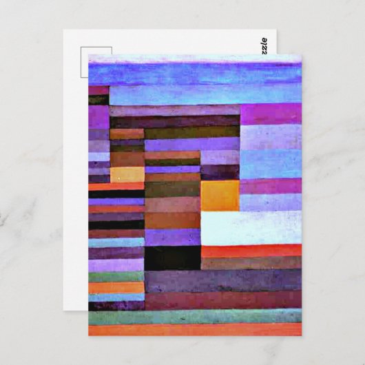 Klee - Abend Postkarte (Vorne/Hinten)