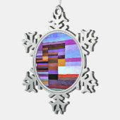 Klee - Abend Schneeflocken Zinn-Ornament (Rechts)