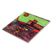 Klee - Abfahrender Dampfer Fliese (Seite)