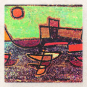 Klee - Abfahrender Dampfer Glasuntersetzer (Vorderseite)