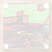 Klee - Abfahrender Dampfer Glasuntersetzer (Rückseite)