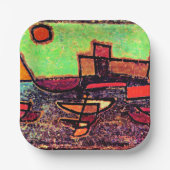 Klee - Abfahrender Dampfer Pappteller (Vorderseite)
