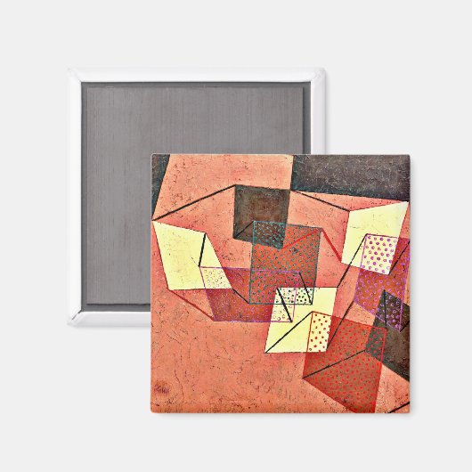 Klee - abgespeckte Flächen (1930) Magnet (Vorderseite/Rückseite)