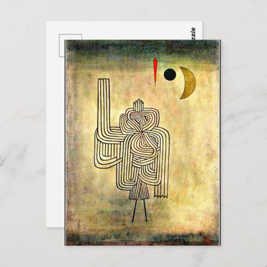 Klee - Abreise des Geistes Postkarte (Vorne/Hinten)