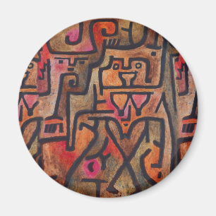 Klee Abstract Roter Abstracter Expressionistischer Magnet