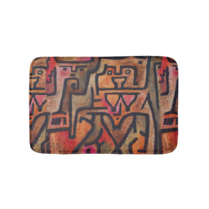 Klee Abstrakt Forest Expressionist Modern Art Badematte