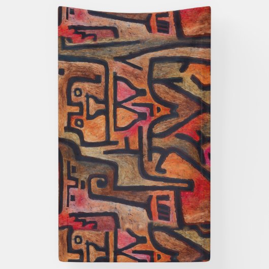 Klee Abstrakt Forest Expressionist Modern Art Banner (Vertikal)