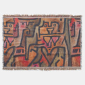 Klee Abstrakt Forest Expressionist Modern Art Decke (Vorderseite)