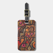 Klee Abstrakt Forest Expressionist Modern Art Gepäckanhänger (Vorderseite vertikal)