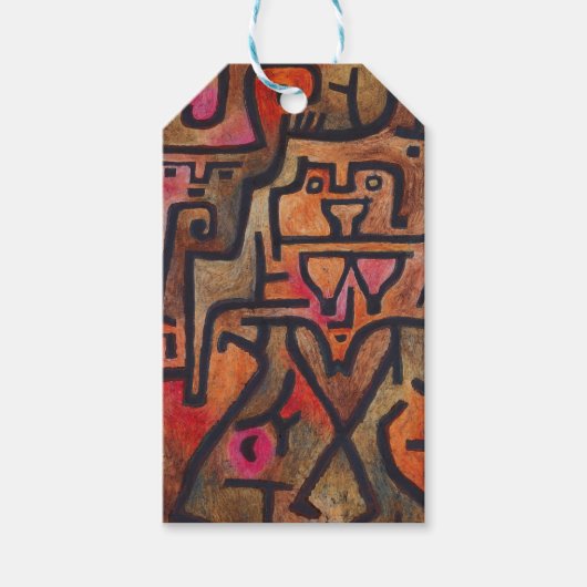 Klee Abstrakt Forest Expressionist Modern Art Geschenkanhänger (Vorderseite)