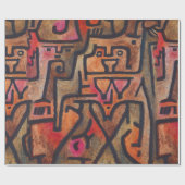 Klee Abstrakt Forest Expressionist Modern Art Geschenkpapier (Flach)
