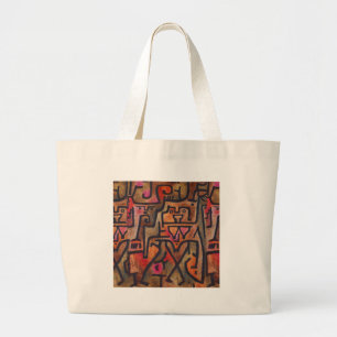 Klee Abstrakt Forest Expressionist Modern Art Jumbo Stoffbeutel