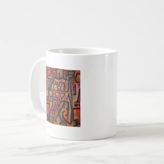 Klee Abstrakt Forest Expressionist Modern Art Kaffeetasse (Vorderseite Links)