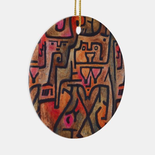 Klee Abstrakt Forest Expressionist Modern Art Keramik Ornament (Rechts)