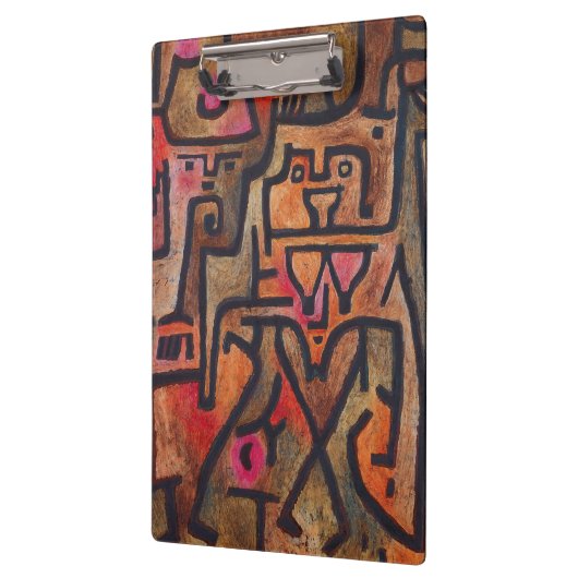 Klee Abstrakt Forest Expressionist Modern Art Klemmbrett (Links)