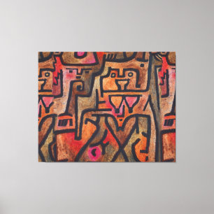 Klee Abstrakt Forest Expressionist Modern Art Leinwanddruck
