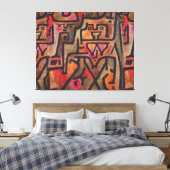 Klee Abstrakt Forest Expressionist Modern Art Leinwanddruck (Insitu (Schlafzimmer))
