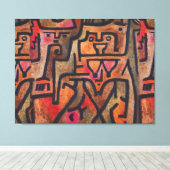 Klee Abstrakt Forest Expressionist Modern Art Leinwanddruck (Insitu (Holzboden))