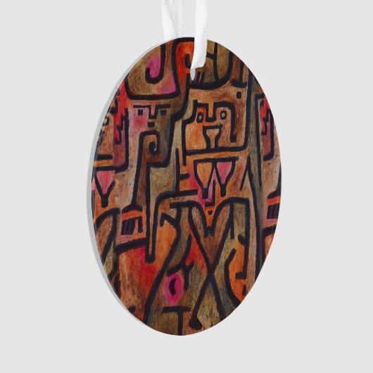 Klee Abstrakt Forest Expressionist Modern Art Ornament (Vorderseite)