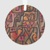 Klee Abstrakt Forest Expressionist Modern Art Ornament (Rückseite)