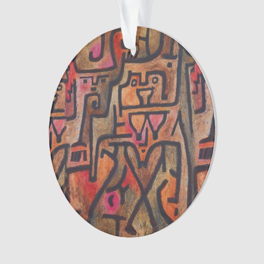 Klee Abstrakt Forest Expressionist Modern Art Ornament (Vorderseite)