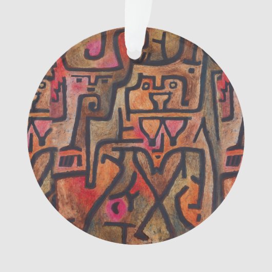 Klee Abstrakt Forest Expressionist Modern Art Ornament (Vorderseite)