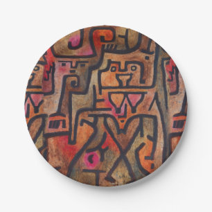 Klee Abstrakt Forest Expressionist Modern Art Pappteller