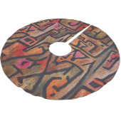 Klee Abstrakt Forest Expressionist Modern Art Polyester Weihnachtsbaumdecke (Schrägansicht)