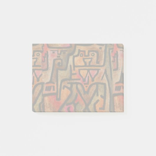 Klee Abstrakt Forest Expressionist Modern Art Post-it Klebezettel (Vorderseite)