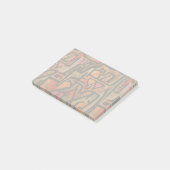 Klee Abstrakt Forest Expressionist Modern Art Post-it Klebezettel (angewinkelt)