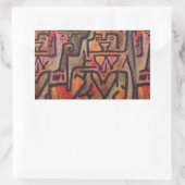 Klee Abstrakt Forest Expressionist Modern Art Rechteckiger Aufkleber (Tasche)